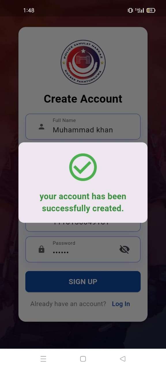 Account Created