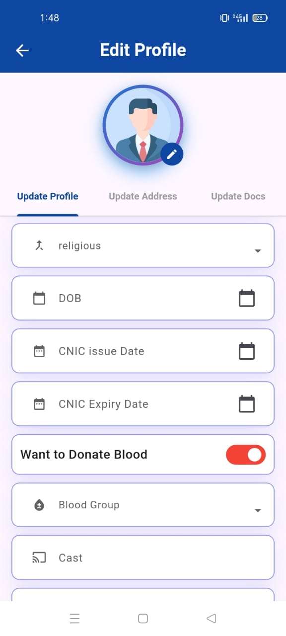 Update Profile