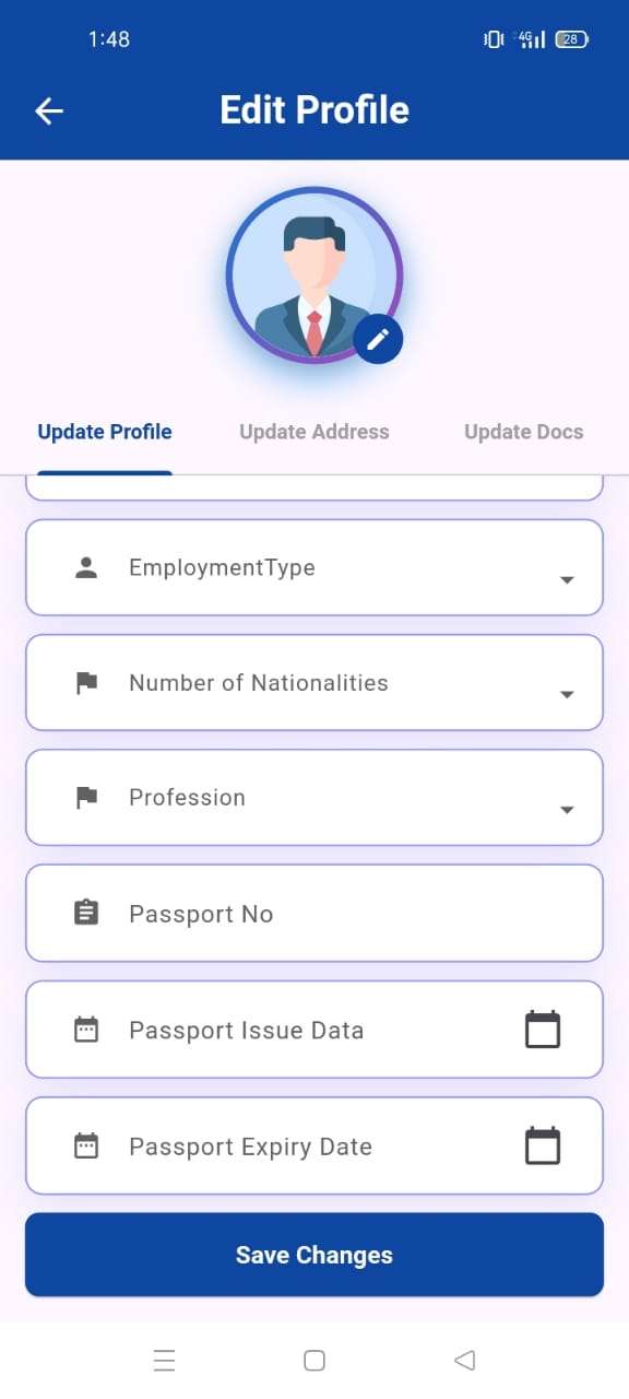 Update Profile